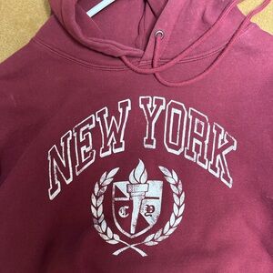 Wild Fable Maroon New York Hoodie